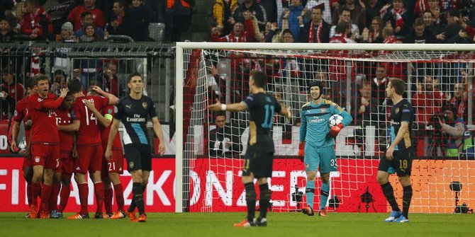 Gol spektakuler Bayern Munich libas Arsenal 5-1