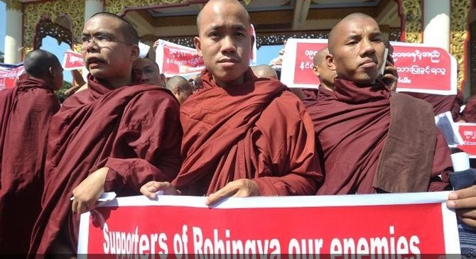 biksu radikal myanmar protes pbb