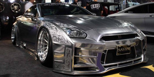 Hadir di SEMA Show 2015, Nissan GT-R bikin geger lantai pameran