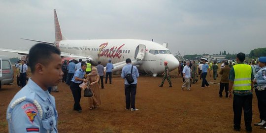 Batik Air tergelincir di Bandara Adisucipto Yogyakarta