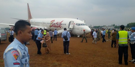 Penjelasan Batik Air soal pesawat tergelincir di Bandara Adisucipto