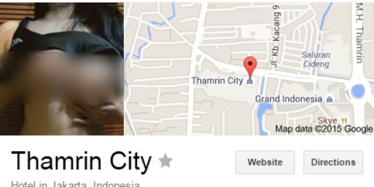 Gambar wanita vulgar muncul kala cari Thamrin City di Google