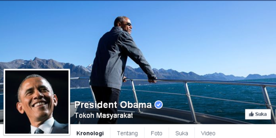 Setelah aktif di Twitter, kini Barack Obama bikin akun Facebook