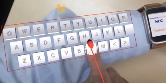 Kini lengan tangan bisa jadi keyboard canggih untuk chatting
