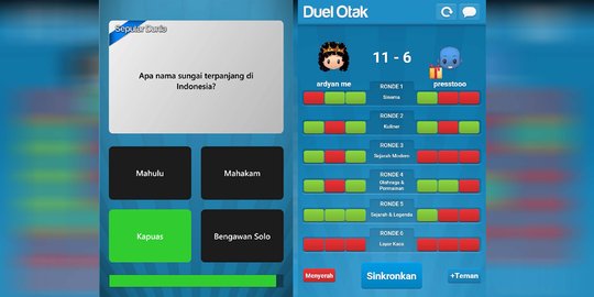 Duel otak, game adu ingatan yang bikin gregetan