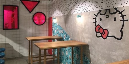 Restoran di Sidney ini dibuat dengan tema Hello Kitty