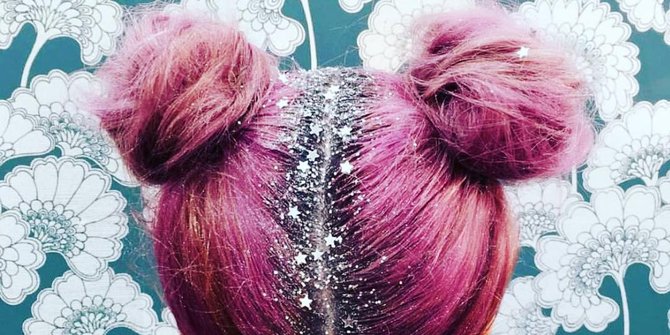 Glitter roots, tren rambut paling hits di Instagram saat ini