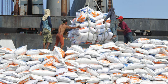 27 Ribu ton beras asal Vietnam tiba di Tanjung Priok