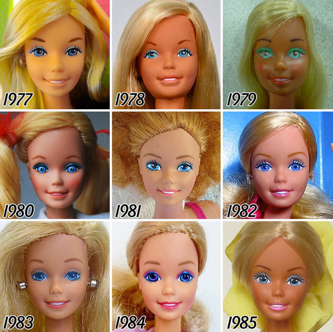 sosok boneka barbie dari masa ke masa