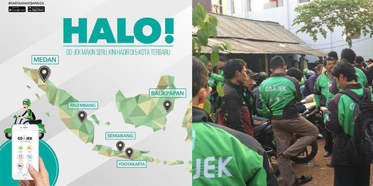 GO-JEK resmi hadir di 5 kota ini!