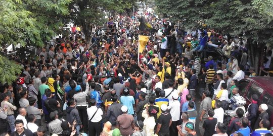 Demo di KPU Sulut bikin macet, arus lalu lintas dialihkan