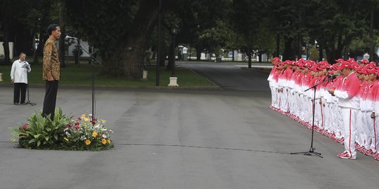 Jokowi di depan pelajar: Pemimpin muncul setelah ditempa tantangan