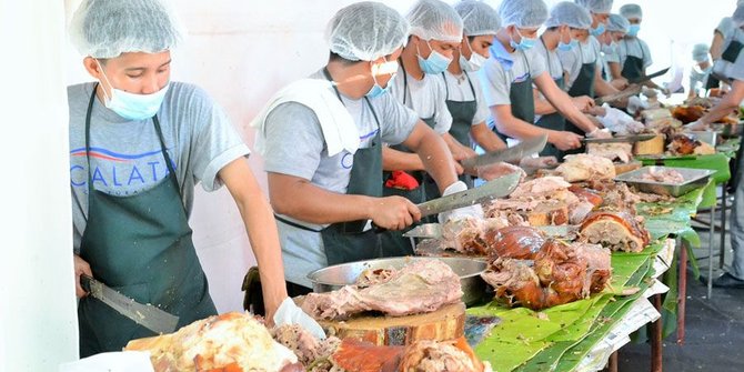 Filipina cetak rekor dunia untuk penyajian babi panggang terbesar