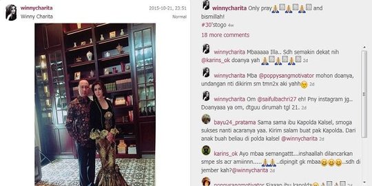 Kapolda Kalsel segera nikahi presenter tvOne Winny Charita