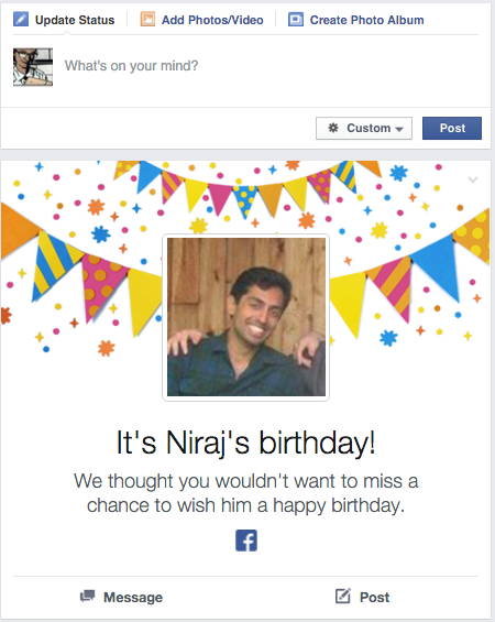 ulang tahun di facebook