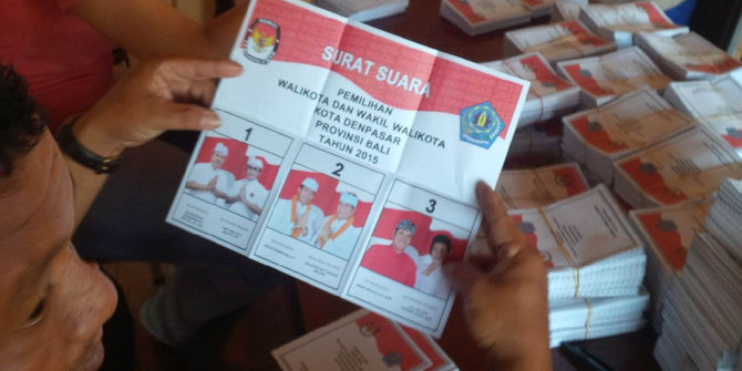 Ratusan surat suara buat pilkada Kota Denpasar rusak
