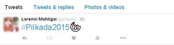 emoji twitter untuk pilkada 2015