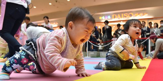 Jepang gelar kompetisi bayi merangkak demi pecahkan rekor dunia