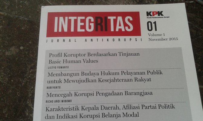 jurnal integritas anti korupsi