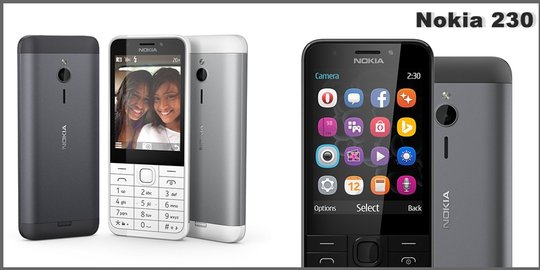 Microsoft rilis Nokia 230, ponsel murah dengan lampu kilat ganda