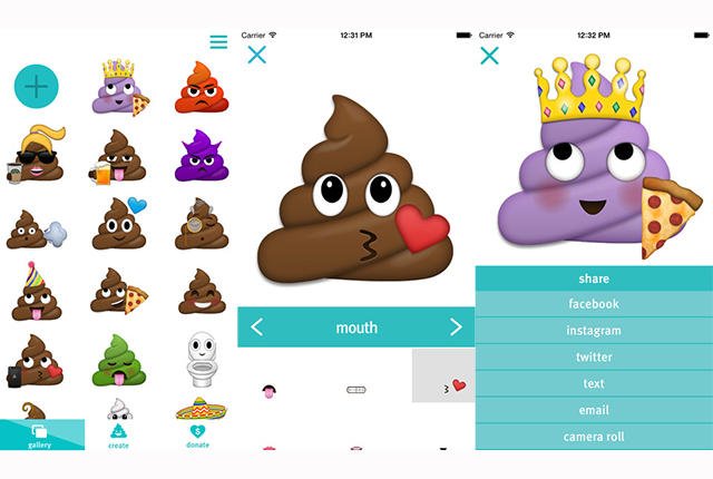 aplikasi emoji poop