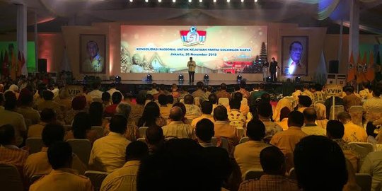 Perayaan HUT Golkar, JK hingga Prabowo datang, Agung absen