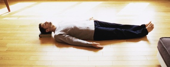 ilustrasi yoga pose corpse