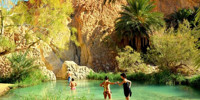 Chebika, sebutir permata hijau di tengah gurun Tunisia | merdeka.com