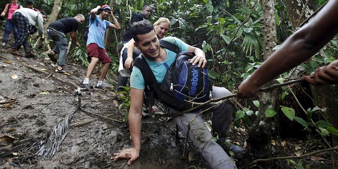 Beratnya medan yang dilalui para imigran Kuba ke Panama