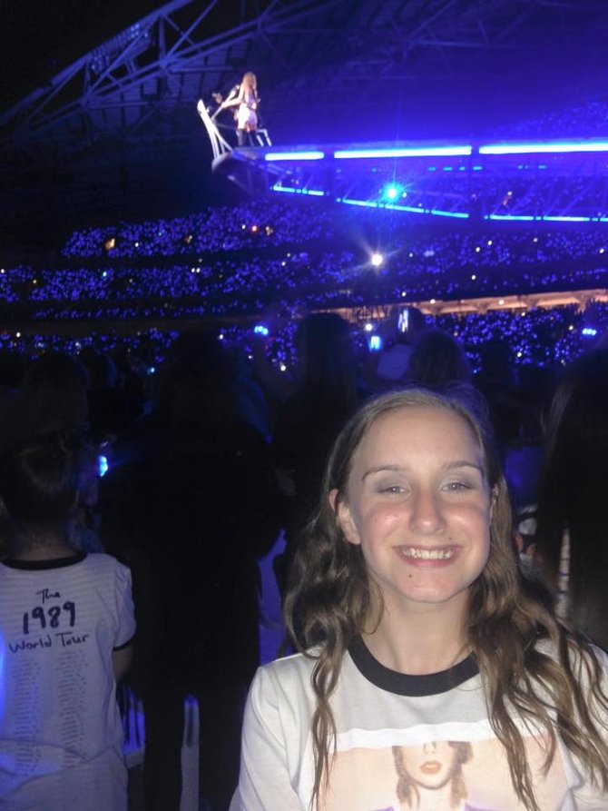 jorja hope di konser taylor swift