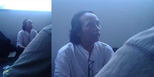 Sambil gosok batu akik, Mandra tetap sabar tunggu sidang tuntutan