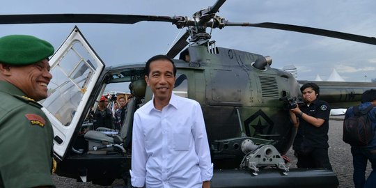 Jokowi soal polemik pembelian helikopter asing: Tanyakan ke Kasau