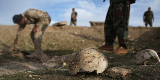 Kuburan 123 Mayat Etnis Yazidi Korban ISIS ditemukan di Irak