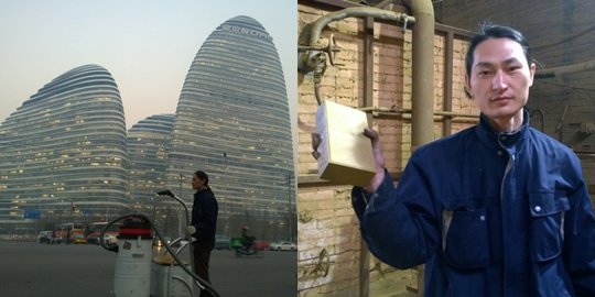 Cuma di China, udara bisa diubah jadi batu bata