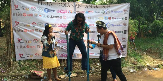 Peduli anak jalanan, puluhan komunitas gelar Pesta Dolanan