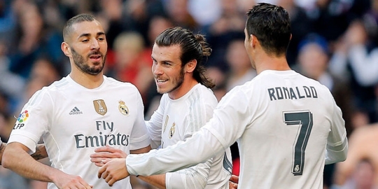 Akhirnya trio BBC cetak gol bareng setelah 8 bulan