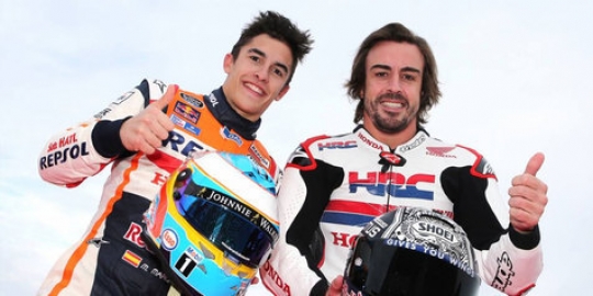 Ketika Fernando Alonso mendadak \'gantikan\' Marc Marquez