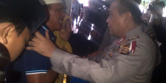 Minta keadilan, ayah bocah Angga menangis histeris ke Kapolda Sumsel