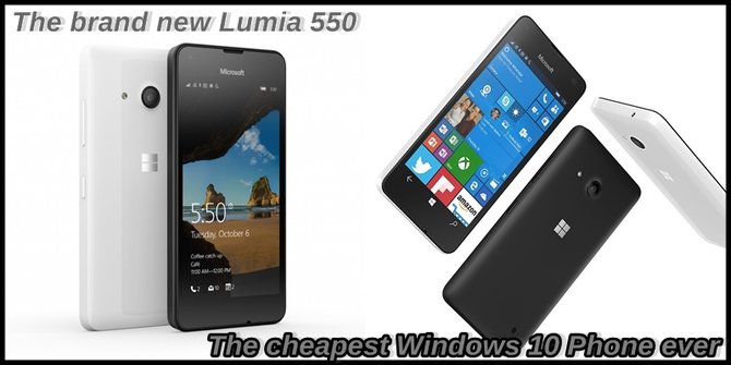 Microsoft rilis Lumia 550, smartphone Windows 10 paling murah