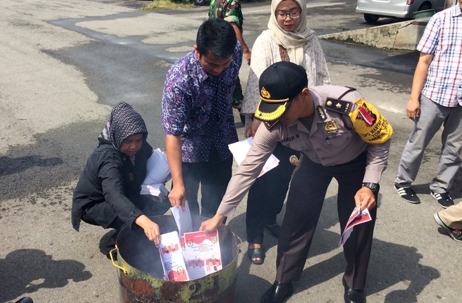 pemusnahan surat suara di medan