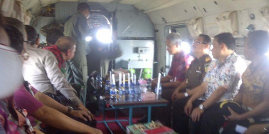 Heli rombongan Gubernur Ganjar dan Kapolda Jateng tiba-tiba berasap