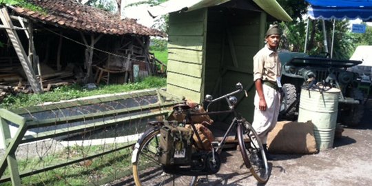 Unik, TPS di Bantul ini mirip markas pejuang