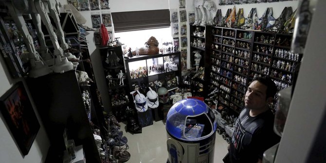 Pria ini kumpulkan ribuan mainan Star Wars selama 10 tahun
