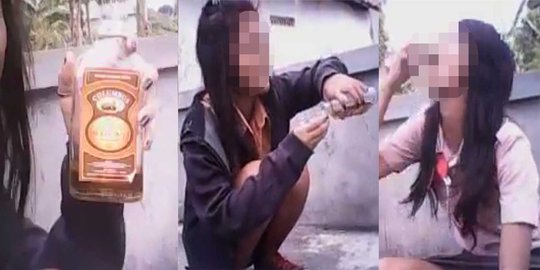 Beredar video siswi berseragam pramuka pesta miras sampai teler