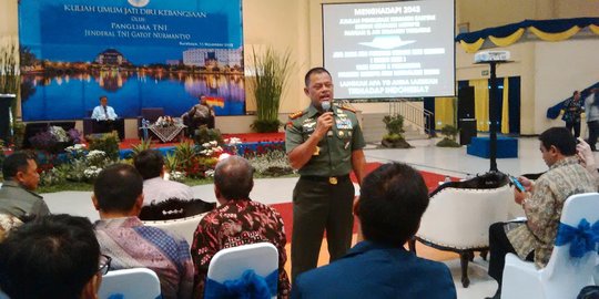 Jenderal Gatot: TNI pernah hancur karena ikut politik praktis