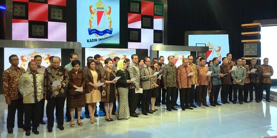 Ini jajaran pengurus Kadin periode 2015-2020