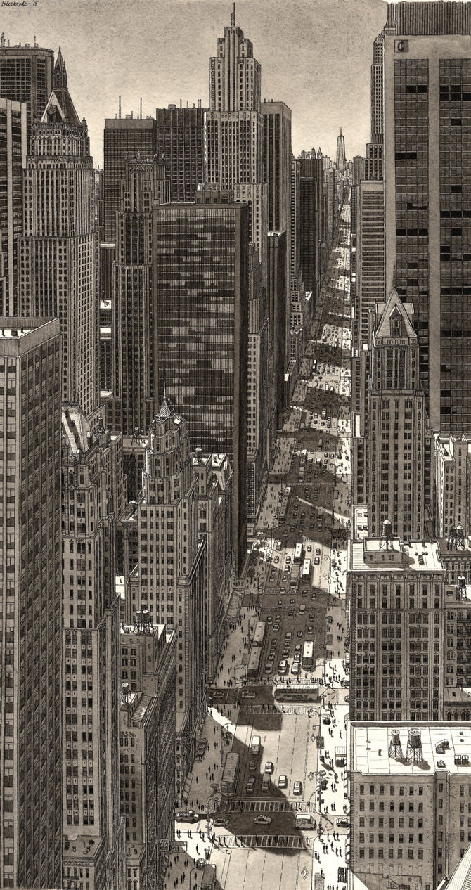 Seniman Ini Gambar Ulang Kota Kota Dunia Hanya Berdasar Ingatan