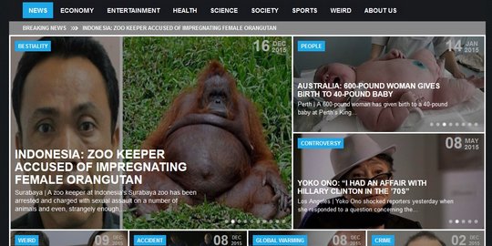 Media asing tulis orangutan dihamili penjaga, KBS sebut itu bohong