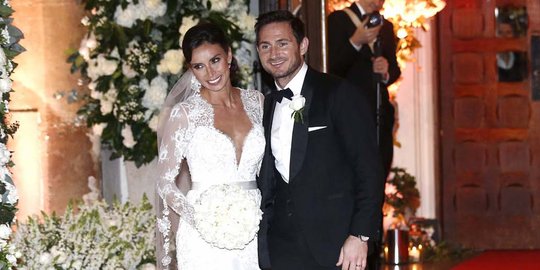 Kemesraan Frank Lampard nikahi presenter TV Inggris