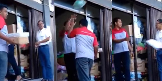 Video: Petugas jasa kirim barang seenaknya lempar paket